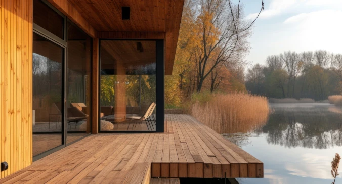 Taras w zgodzie z architekturą modernistyczną: dopasowanie do bryły budynku Taras w zgodzie z architekturą modernistyczną: dopasowanie do bryły budynku