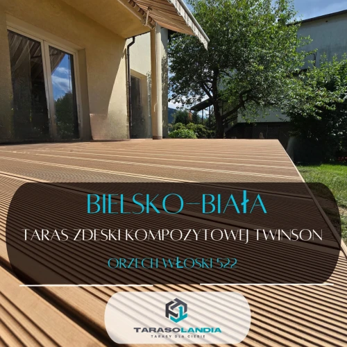 Bielsko-Biała, taras z deski kompozytowej Twinson 522